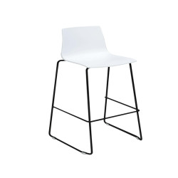 Sgabello Imola Fix  - Nero opaco/bianco - Grandsoleil
