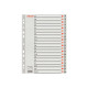 Esselte - Divisorio - prestampato: A-Z - per A4 - con schede - Rigid Gray