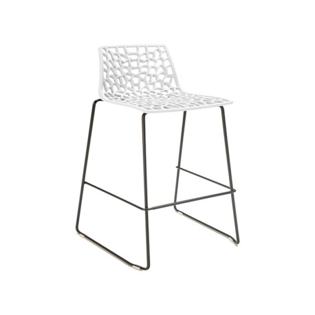 Sgabello Spider Fix  - Nero opaco/bianco - Grandsoleil