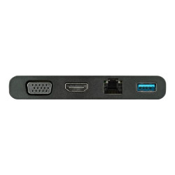 StarTech.com Adattatore Multi-porta USB-C con HDMi e VGA - 1x USB-A - Mac / Windows / Chrome - 4K - 1xA - GbE - Adattatore USB-
