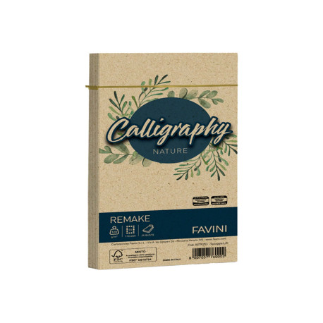 Busta Calligraphy Remake - 110 x 220 mm - 120 gr - spiaggia - Favini - conf. 25 pezzi