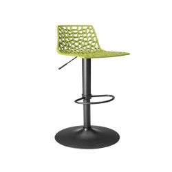 Sgabello Spider Gas  - Nero opaco/verde anice - Grandsoleil