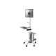 Neomounts FPMA-MOBILE1800 - Carrello - per display LCD/dotazione PC - argento - dimensione schermo: 10"-27"