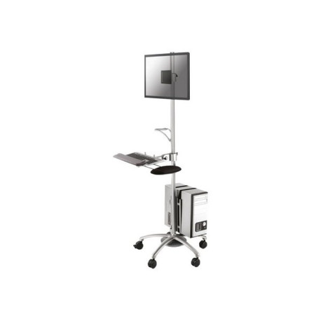 Neomounts FPMA-MOBILE1800 - Carrello - per display LCD/dotazione PC - argento - dimensione schermo: 10"-27"