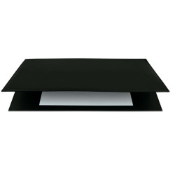 Sottomani doppio in similpelle - nero - 48 x 32 cm - City Time