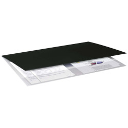Sottomano Soft - doppio con tasca interna trasparente - 49 x 34,5 cm - plastica - nero - Arda