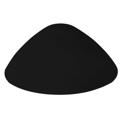 Sottopiatto sagomato Talk - 43 x 35 cm - nero - Stilcasa
