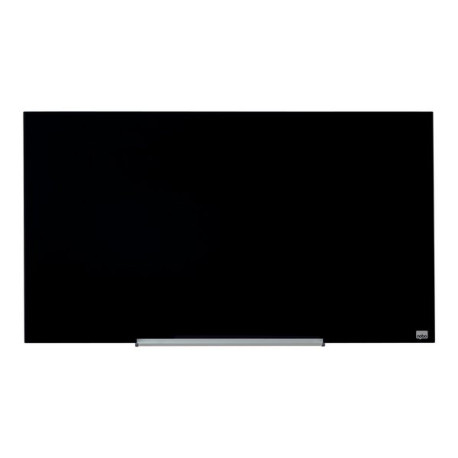 Nobo Diamond - Lavagna bianca - montabile a parete - 993 x 559 mm - vetro temperato - magnetica - nero