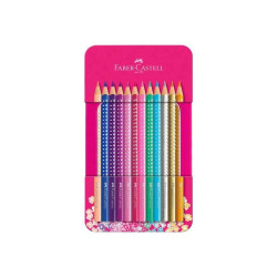 Faber-Castell SPARKLE - Pastello colorato - colori assortiti (pacchetto di 12)