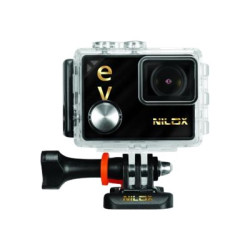 Nilox EVO 4K30 - Action camera - 4K / 30 fps - 16.0 MP - Wi-Fi - impermeabile fino a 40 m - nero, oro