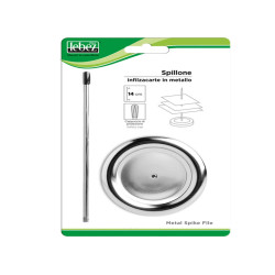 Spillone infilzacarte - con cappuccio - metallo - Lebez