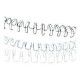 Fellowes - 8 mm - 297 mm - 34 anelli - A4 (210 x 297 mm) - 60 fogli - nero - 100 pezzi filo per rilegatura - per Fellowes Galax