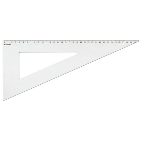 Squadra linea Profil - alluminio - 60gradi - 35cm  - Arda