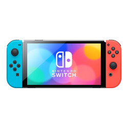 Nintendo Switch OLED - Game console - Full HD - nero, rosso neon, blu neon