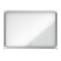 Nobo - Bacheca chiusa - montabile a parete - 625 x 890 mm - 8 x A4 - magnetica - bianco