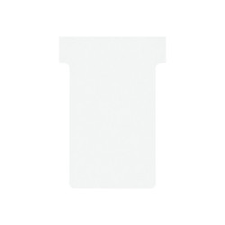 Nobo - Cartoncino a forma di T - 4.85 x 8.5 cm - dimensione 2 - bianco (pacchetto di 100) - per P/N: 1900393, 1900398, 1900403