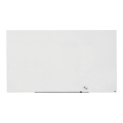 Nobo Diamond - Lavagna bianca - montabile a parete - 1883 x 1059 mm - vetro temperato - magnetica - bianco