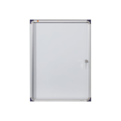 Nobo Extra - Bacheca chiusa - montabile a parete - 450 x 630 mm - 4 x A4 - magnetica - bianco