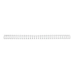 GBC WireBind - Metallo - 16 mm - 23 anelli - A4 (210 x 297 mm) - 250 fogli - argento - 200 pezzi filo di legatura