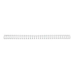 GBC WireBind - Metallo - 25.4 mm - 23 anelli - A4 (210 x 297 mm) - 220 fogli - argento - 200 pezzi filo di legatura