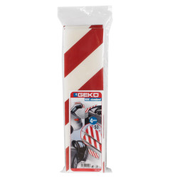 Pannello antiurto adesivo BOX - 13,7 x 50 cm - EPE/LDPE - bianco/rosso - Geko - conf. 2 pezzi