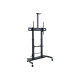 Helgi - Carrello - per pannello piatto/impianto AV - metallo, acciaio - nero ardesia - dimensione schermo: 60"-100" - per Helgi