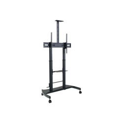 Helgi - Carrello - per pannello piatto/impianto AV - metallo, acciaio - nero ardesia - dimensione schermo: 60"-100" - per Helgi