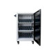 Helgi Omnichart 36 GO - Carrello (solo carica) - angoli arrotondati - per 36 tablet / notebook - bloccabile - plastica - bianco