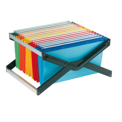 Supporto per cartelle sospese Luxor - con 10 cartelle Joker interasse 33 cm - 41x27,5x32 cm - colori assortiti - Bertesi