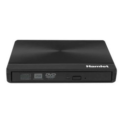 Hamlet XDVDSLIM3AC - Unità disco - DVD±RW (±R DL) / DVD-RAM - USB 3.1 Gen 1 - esterno