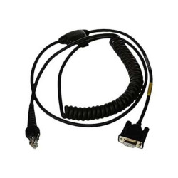 Honeywell - Cavo seriale - DB-9 (F) - 3 m - avvolto a spirale - nero - per Hyperion 1300g- Voyager 1200g, 1250g- Xenon 1902