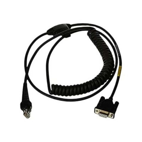 Honeywell - Cavo seriale - DB-9 (F) - 3 m - avvolto a spirale - nero - per Hyperion 1300g- Voyager 1200g, 1250g- Xenon 1902