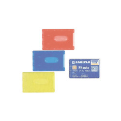 Porta Cards rigido - PVC - 8,5 x 5,4 cm - colori assortiti - Favorit