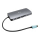 i-Tec USB-C Metal Nano Dock HDMI/VGA with LAN + Power Delivery 100 W - Docking station - USB-C / Thunderbolt 3 - VGA, HDMI - Gi