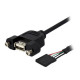 StarTech.com Cavo USB a pannello 91 cm - Cavo USB A a collettore scheda madre F/F - Cavo USB da interno a esterno - header USB 