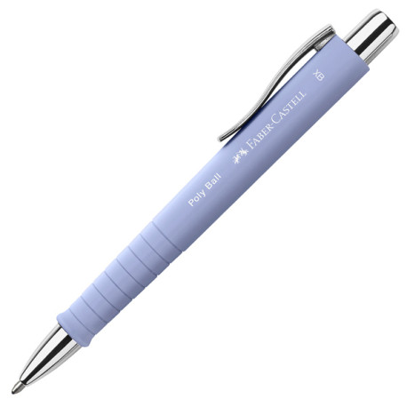 Penna a sfera a scatto Poly Ball Urban - punta 0,7 mm - fusto pale iris - Faber-Castell
