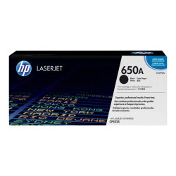 HP 650A - Nero - originale - LaserJet - cartuccia toner (CE270A) - per Color LaserJet Enterprise CP5525dn, CP5525n, CP5525xh, M