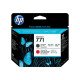 HP 771 - Nero opaco, rosso cromatico - testina di stampa - per DesignJet Z6200, Z6600 Production Printer, Z6800 Photo Productio