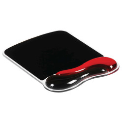 Tappetino Duo Gel -  per mouse - rosso/fumo - Kensington