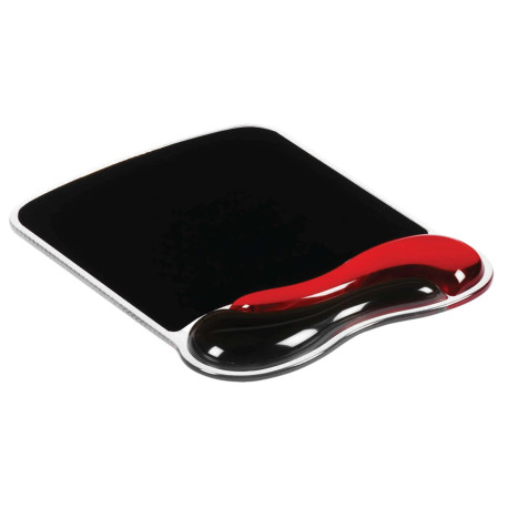 Tappetino Duo Gel -  per mouse - rosso/fumo - Kensington
