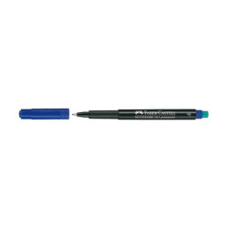 Pennarello Multimark universale permanente con gomma  - punta fine 0,6mm - blu - Faber-Castell