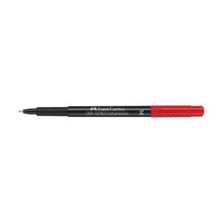 Pennarello Multimark universale permanente con gomma - punta media 1,0mm - rosso - Faber-Castell