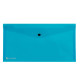 Busta con bottone Pull - A4 - PP - azzurro - King Mec