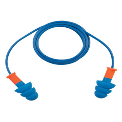 Tappi auricolari rilevabili - c/cordino - blu - Deltaplus - conf. 50 pezzi