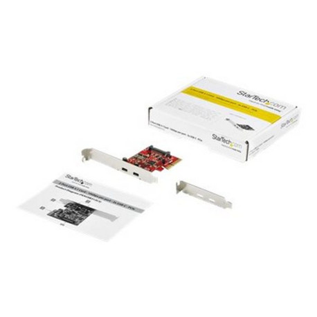 StarTech.com Scheda PCIe a 2 porte USB 3.1 Gen 2 10Gbps - PCIe Gen 3 x4 - ASM3142 Chipset - Scheda PCI Express USB Tipo C (PEXU