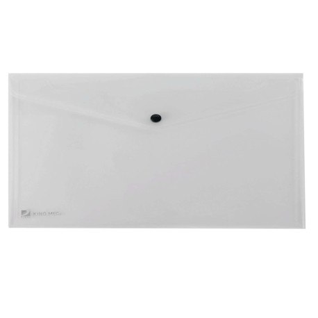 Busta con bottone Pull - A4 - PP - trasparente - King Mec