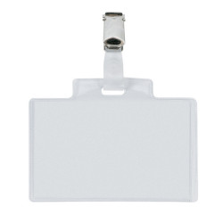 Portanome Pass 3E - clip in metallo - 9,5 x 6 cm - PVC - Sei Rota - conf. 100 pezzi