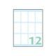 Tico Export - Carta - Satinata - autoadesivo permanente - bianco - 44 x 28 mm 120 etichette (10 foglio(i) x 12) etichette