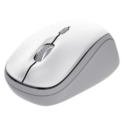 Trust Yvi+, Ambidestro, Ottico, RF Wireless, 1600 DPI, Bianco