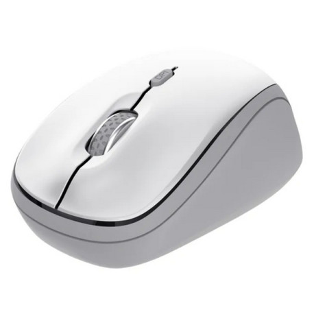 Trust Yvi+, Ambidestro, Ottico, RF Wireless, 1600 DPI, Bianco